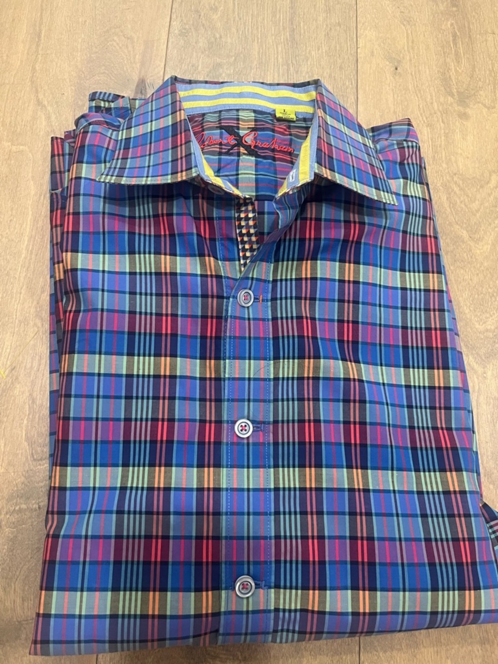 Robert Graham Multi-Color Plaid Button-Down Shirt